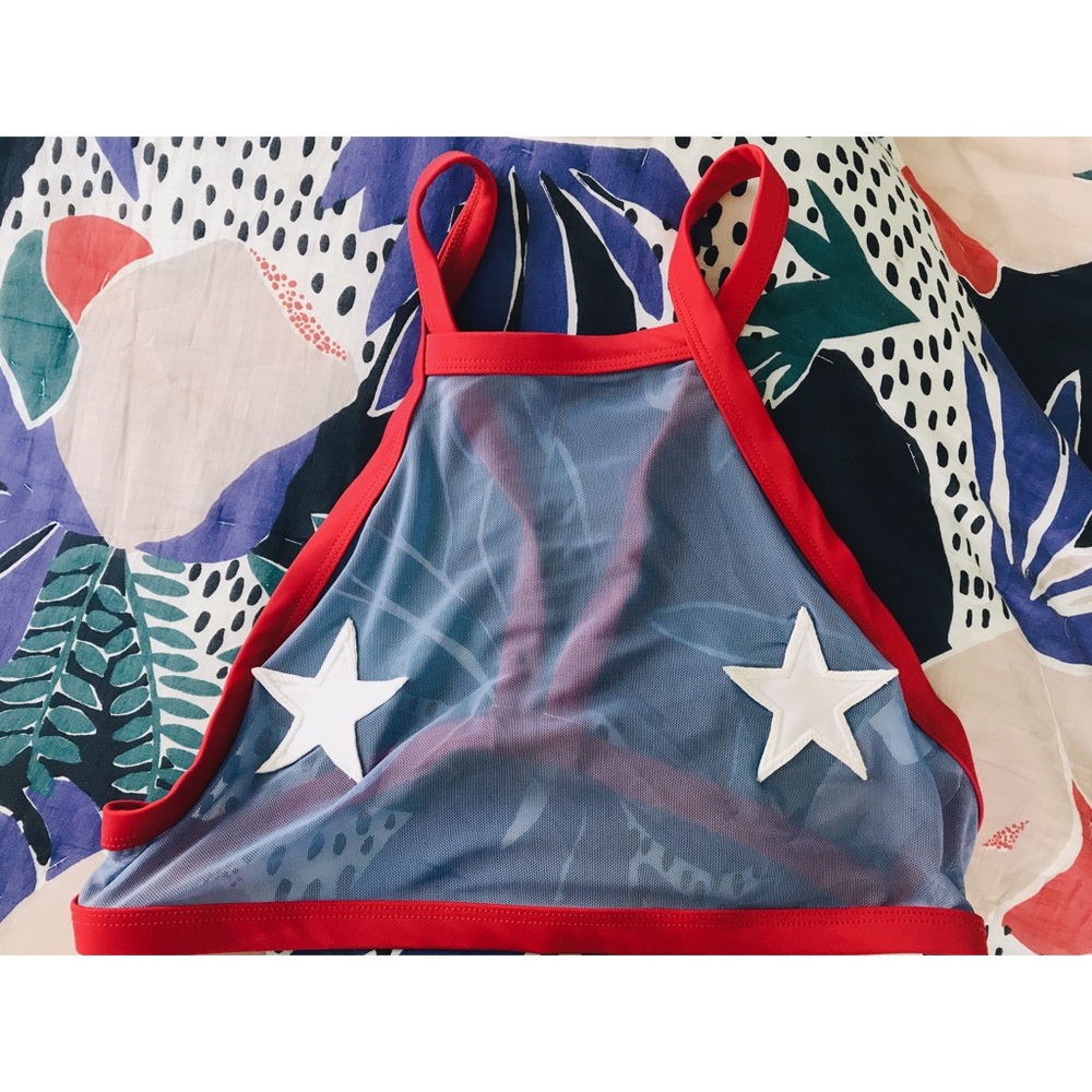 Solstice Intimates Mesh Star Bra/Swim Suit Top